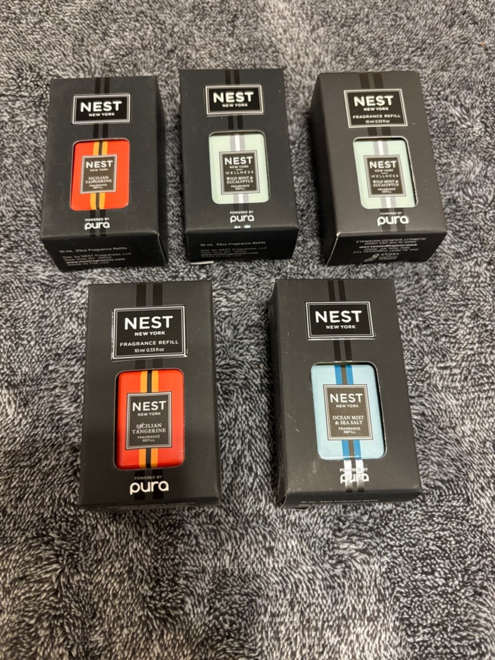 NEST Fragrances Pura Scent Refills set of 5 NIB